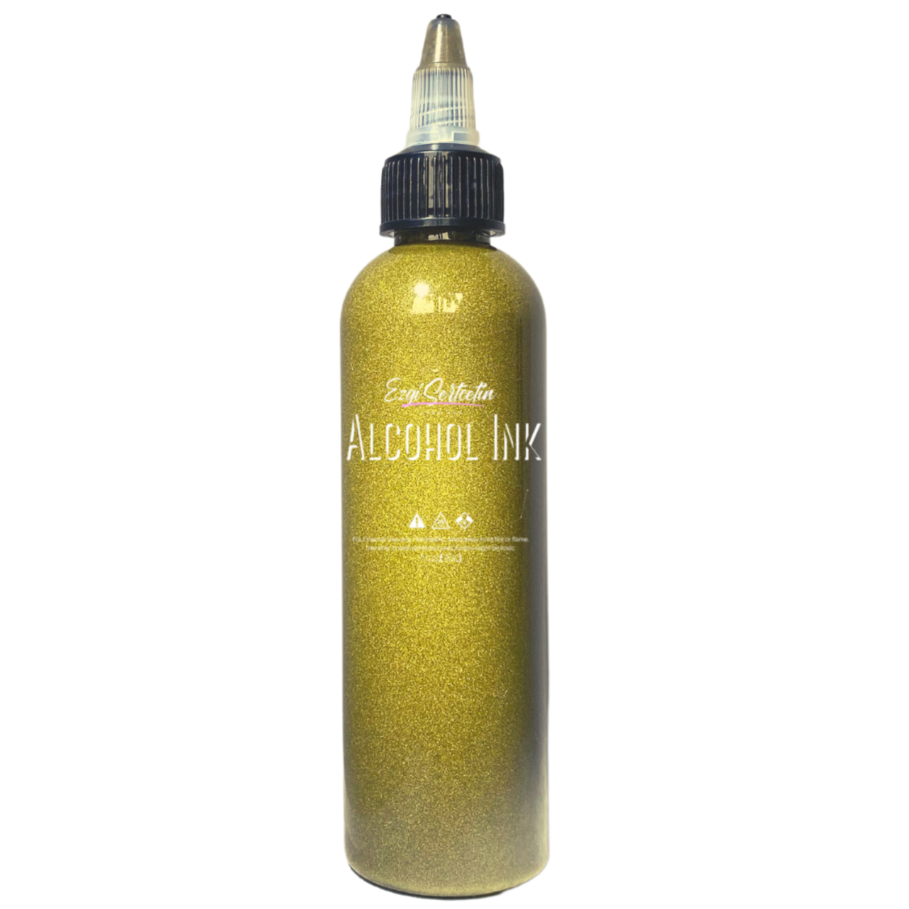 Premium Alcohol Ink | Metallic and Vibrant | High Saturated Unique Colors | For Tumblers, Coasters, Resin Dye, Alcohol Ink Paper, Yupo, Resin Petri Dish | 4 oz by volume | by Ezgi Sertcetin